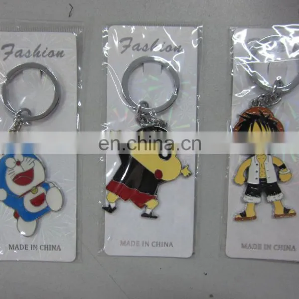 Mini Cute Metal Cartoon Keychains With Epoxy Wholesale photo-2