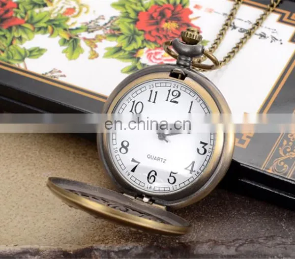 Men Mechanical Wind Hand Vintage Pocket Watch Steampunk NJ095 photo-2