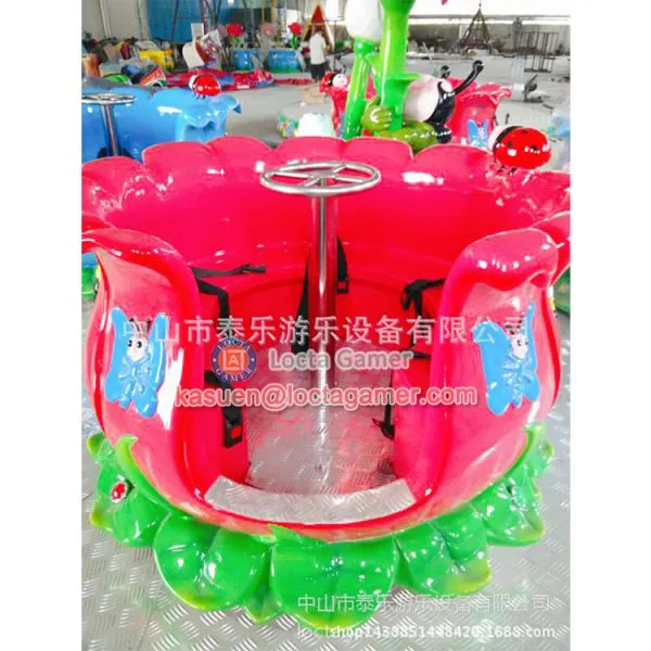Zhongshan Amusement Kiddie Rides Rotating Revolving Rose Cup Coffee Cup photo-3