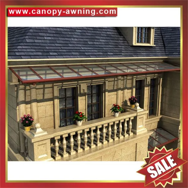 pc Polycarbonate Aluminum Aluminium Metal pc Outdoor Porch Gazebo Patio Canopy Canopies Cover Awning Shelter for Sale photo-5