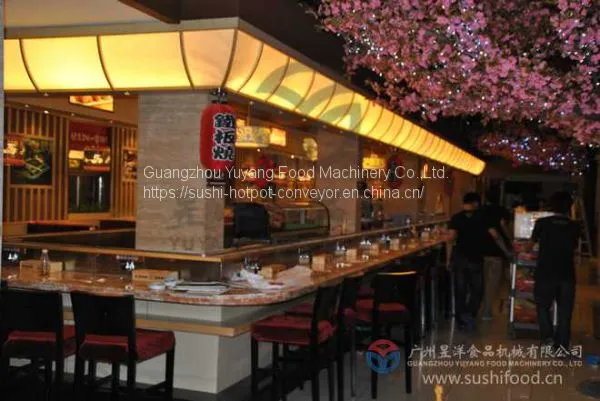 Stainless Steel Conveyor Belt for Sushi, Hot Pot Conveyor System of Factory: Michaeldeng@gdyuyang.com photo-3