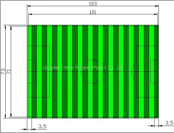 50mm Green Artificial Football Grass photo-2