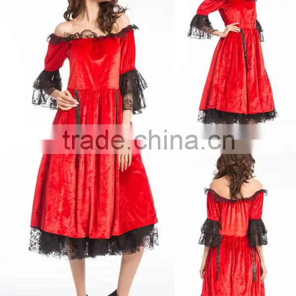 Walson Deluxe Women Medieval Costumes Retro Party Women Costume Medieval Dress for Sale photo-4