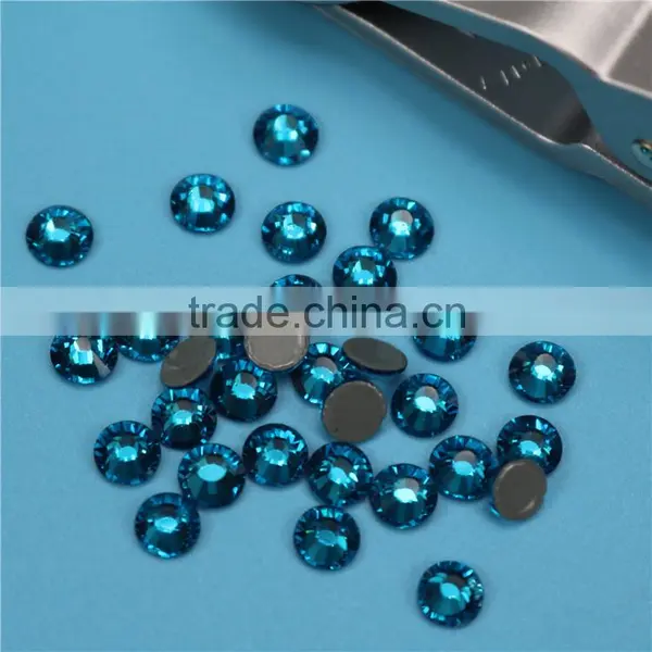 Top Quality Wholesale Light Sapphire Flatback Hotfix Crystal Stone for Jewelry photo-3