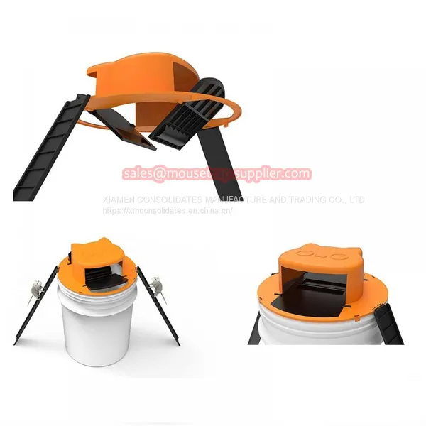 Reusable Auto Reset Multi-catch Flip N Slide Bucket Lid Rat Killer Mouse Trap photo-3