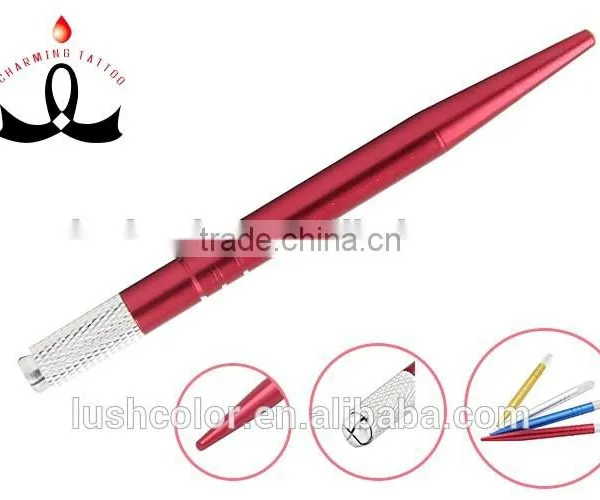 4 Colors Permanent Makeup Microblading Manual Pen Tools for Eyebrow Tattoo photo-4