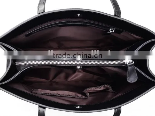 Morden Fashion Genuine Leather Two Sizes Womens Large Capacity Handbag Single-Shoulder Bags for Lady photo-5