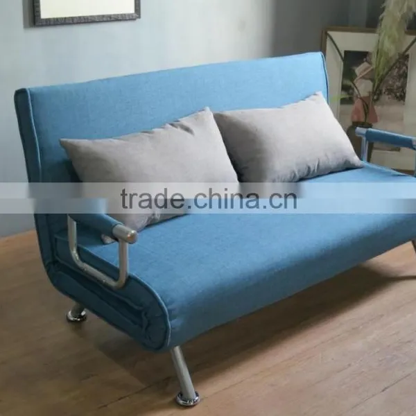 Modern Living Room Steel Structure Cheap Fabric Folding Futon Sofa Bed China Supplier photo-5