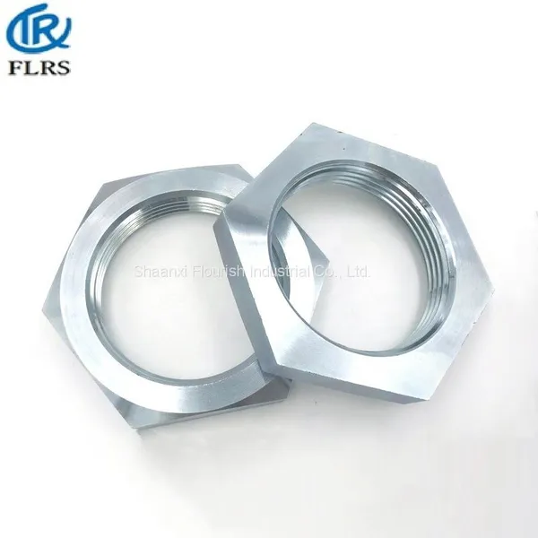 Zinc Plated Carbon Steel DIN431 Galvanized Hex Thin Nut photo-4