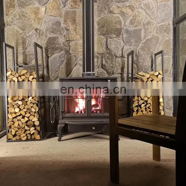 Indoor Decor Flame Decorative Mirror Bio Pellet Wood Burning Inserts Villa Heating Fireplace photo-2