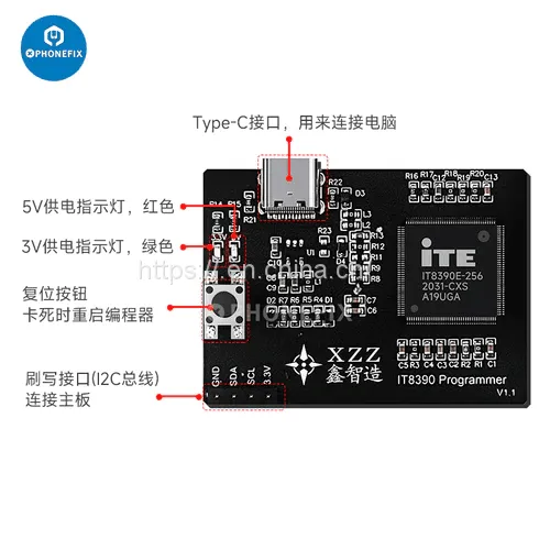 XZZ IT8390 Programmer IT85XX IT83XX Chip Read Write Burning Tool photo-2