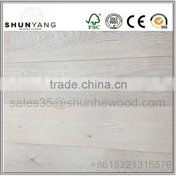 18mm,14mm,15mm UV Lacquered Brushed Oak Engineered Wood Floor photo-3