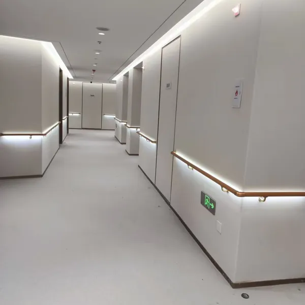 LED Corridor Handrail, Wall-mounted Handrail for Nursing Homes, Passage Handrail photo-2