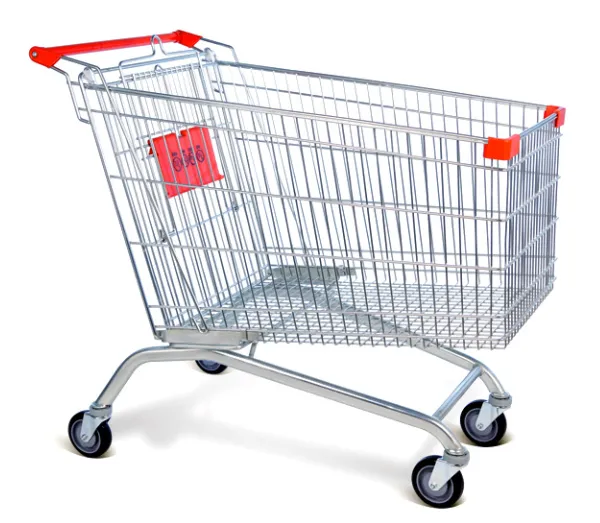 Galvanized Supermarket Cart for Supermarket