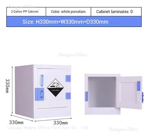 Polypropylene Chemical Cabinet / Lab Cupboard HN-PP700: Modular Flexible Dividers for Smart Chemical Organization
