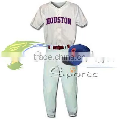 Adult Pro Weight 6-Button Baseball Jersey / Factory Price Men Baseball Uniform/ Sublimated Cheap Baseball Jersey photo-6