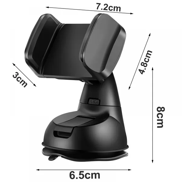 Universal Car Phone Mount With Strong Suction Dashboard & Windshield Holder photo-2