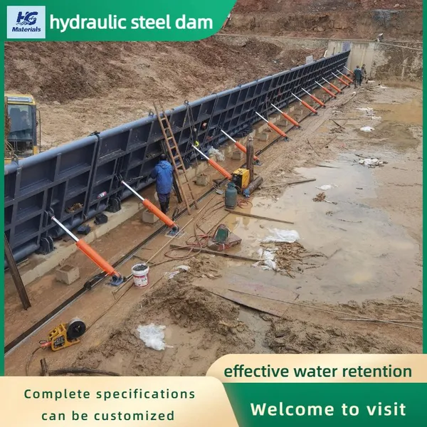 Hydraulic Flap Gate, Curved Steel Hydraulic Dam, Easy to Operate and Long-lasting photo-5