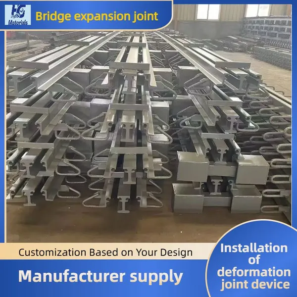 Installation of E60 Type Steel Expansion Device Plate With Manganese Steel Strip and Rubber Strip for Highway Bridge Expansion Joints photo-4