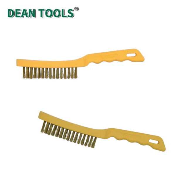 Non-Sparking Brush With Plastic Handle Non-Sparking Scratch Brush Plastic Handle Brass Wire Brush photo-4