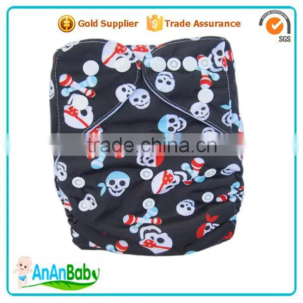 AnAnBaby Pocket Cloth Diaper Double Row Snaps Diapers photo-6