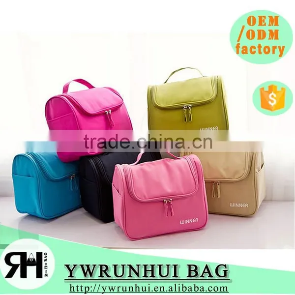 2016 Wholesale Promotional Hanging Custom Travel Cosmetic Toiletry Pouch Bag