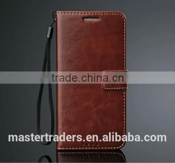 Original Fashion 64 Grain Stand Wallet Flip PU Leather Case With Card Slot For HTC One M9 MT-3459 photo-6