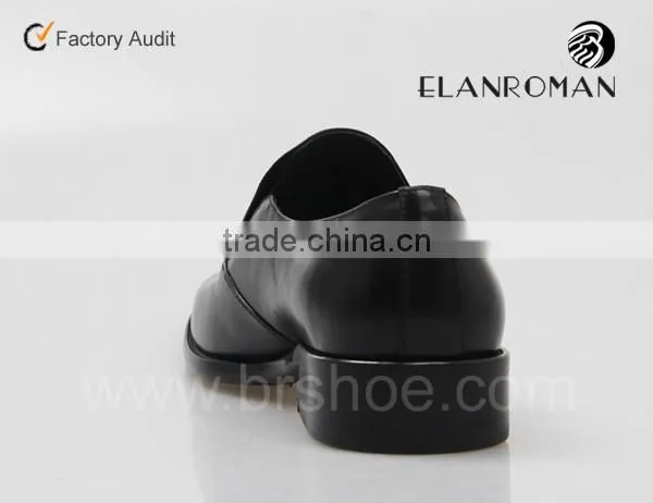 Gentle Real First Layer Calf Leather Black Monk Strap Men Dress Shoes photo-5