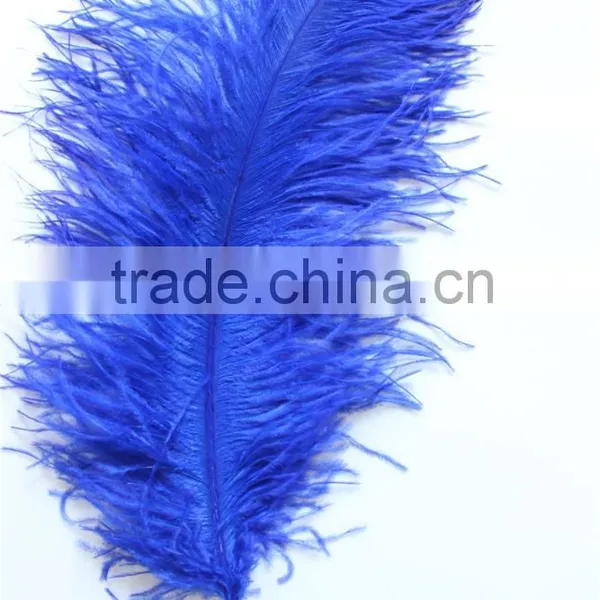 28"-30" Wholesale Bulk Blue Ostrich Feather For Wedding Table Decoration photo-5
