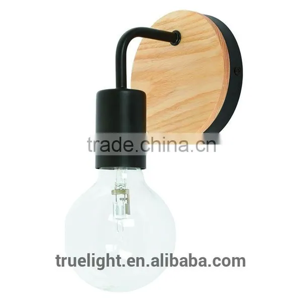 Wood Wall Lamp for Hotel E27 Metal Wall Corner Lamp From China Made Quality Choice