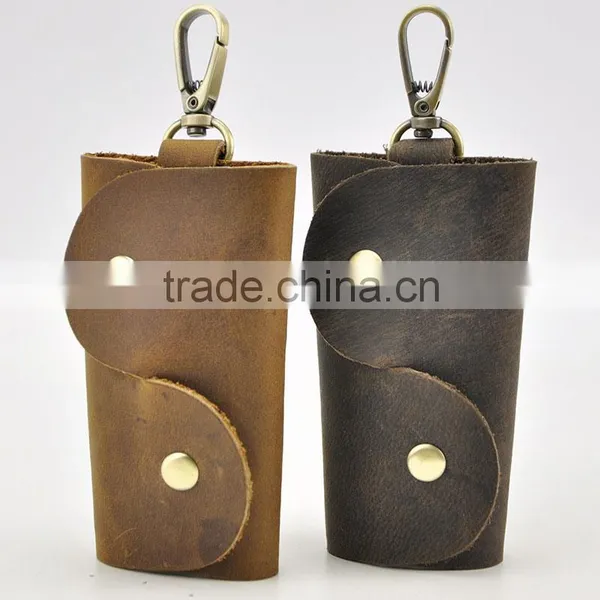 European Retro Leather Compact Key Holders Bag photo-2