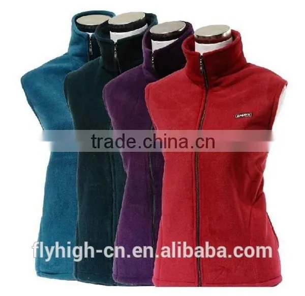 Ladies Wholesale Sleeveless Polar Fleece Vest photo-2