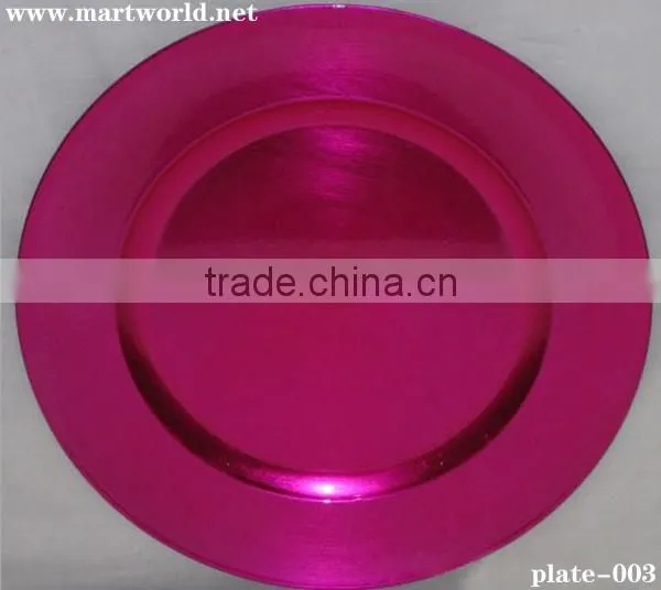 Wedding Plastic Plate Dinner Plate Wedding Decoration Party Home Decoration(ALS-003)