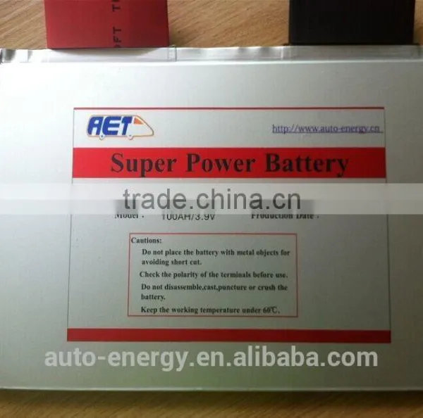New Product! 3.9v Lithium Battery LFMP20310230P 100Ah