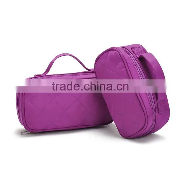 Nylon Quilted Cosmetic Travel Bag photo-3