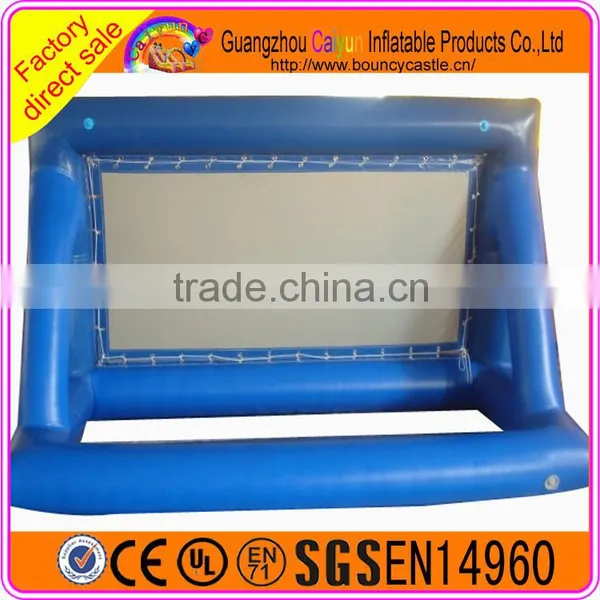 Commercial Used Inflatable Blue Movie Screen for Sale photo-4