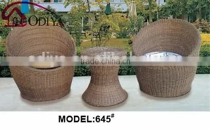 Rattan Roma Bistro Round Set for Outdoor Garden Furniture photo-3