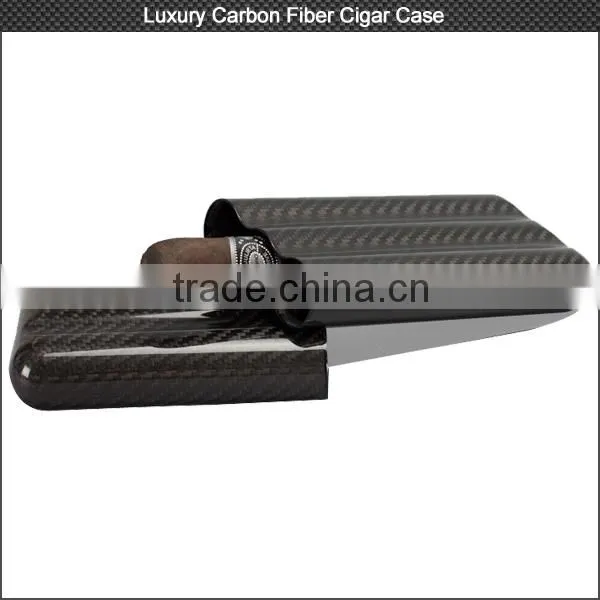 Luxury Colorful Carbon Fiber Cigar Case for High-end Market , Carbon Cigar Box Hold 2/3 Cigars photo-3