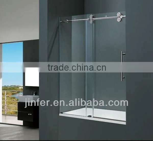 Stainless Steel Sliding Shower Door Doube Rollers photo-4