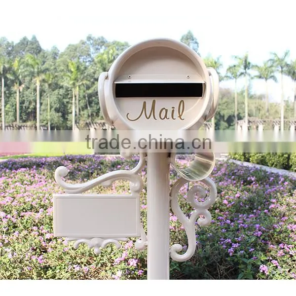 Wrought Iron Mailbox Post/JHC-1043B/wrought Iron Mailbox photo-3