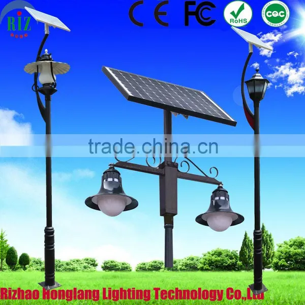Outdoor All in One Led Solar Garden Light 2x15w Most Popular Solar Light for Garden With CE