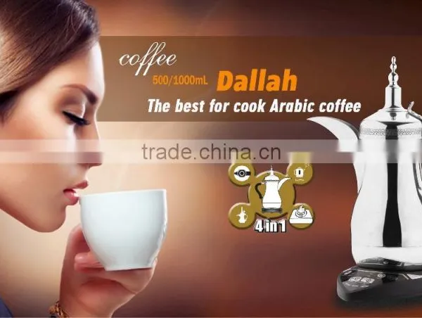 500ML 304 Stainless Steel Dallah Saudi-Arabic Coffee Maker Tea Machine photo-4