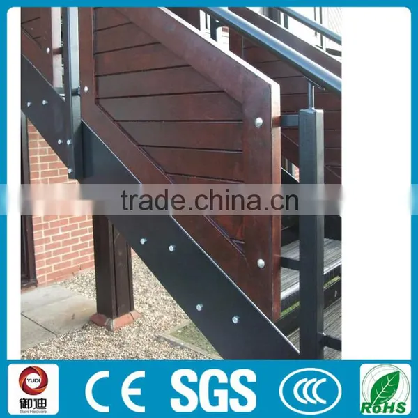 Outdoor Iron Stairs Wooden Stair Treads Antique Staircase photo-5