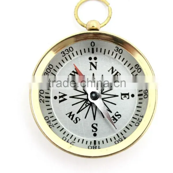Brass Pocket Compass Camping & Hiking Compass- Pendant Compass 13311 photo-2