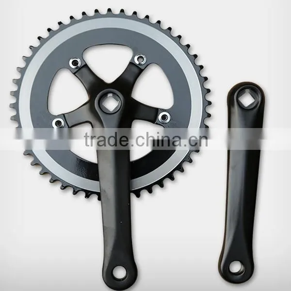 Steel and Alloy 42/52T Bicycle Chainwheel and Cranks photo-2