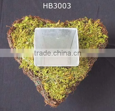 Moss Galvanized Planter