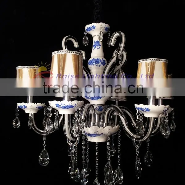 Vintage Glass Crystal Led Pendant Light photo-2
