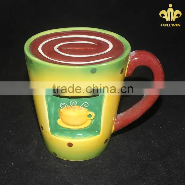 Ceramic Coffee Cup Money Bank Box photo-3