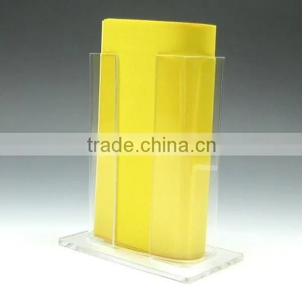 Folded Wall Mount Acrylic Paper Holder, Acrylic Card Holder photo-6
