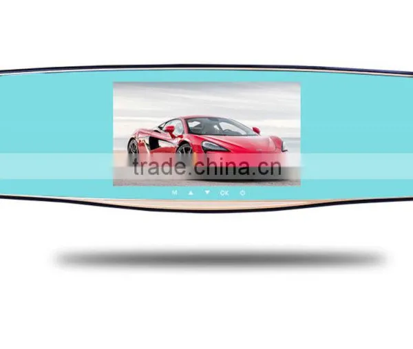 Dual Lens Dvr Car Rearview Mirror Dash Camera G-Sensor HD 1080P 5 Inch 140 Degree photo-3